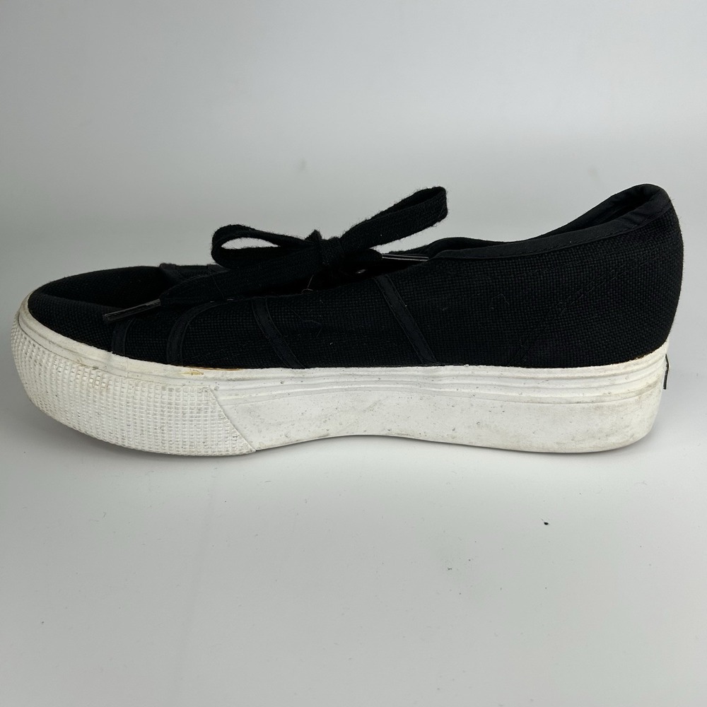 Superga Platform‎ Casual Sneakers Black Women's Size 7 - Picture 8 of 11